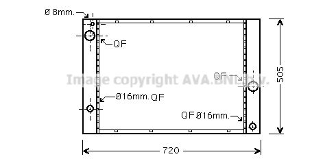 AVA QUALITY COOLING Radiators, Motora dzesēšanas sistēma BW2338